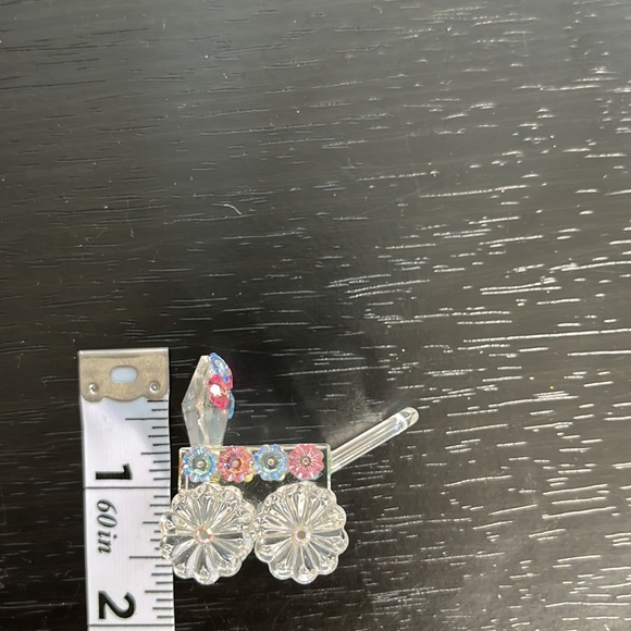 Vintage Iris Arc Crystal Carriage Blue and Pink - Picture 6 of 7